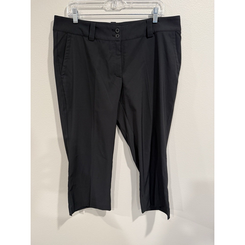 Nike Golf Women's Black Dri-Fit Tour Performance Golf Pants Size 14 Pockets